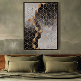 Abstract Gold Marble Cubes