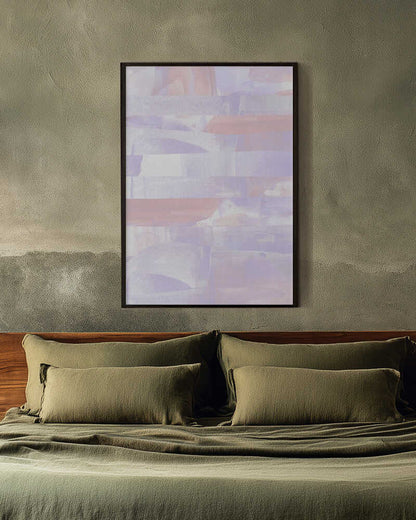 Pastel Hues Of Lavender And Peach