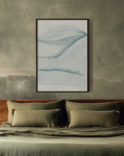 Undulating Blue Landscape