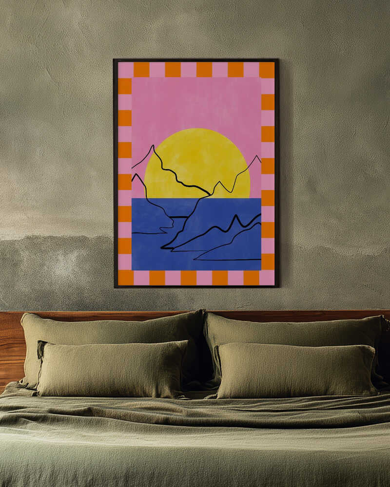 Vibrant Mountain Sunset