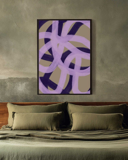 Intertwined Purple and Pink Loops