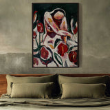 Woman Among Red Flowers