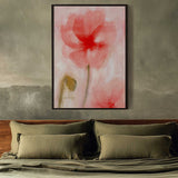 Red Watercolor Poppies
