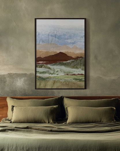 Abstract Mountain Layers