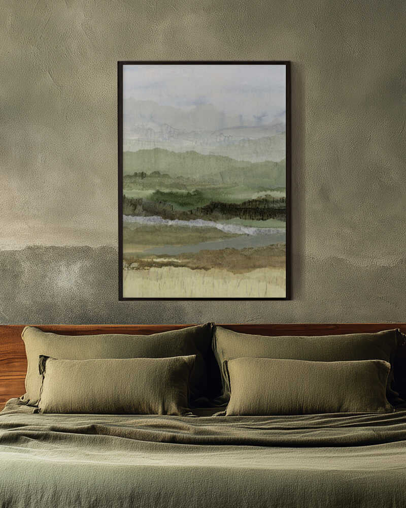 Layered Green Landscape
