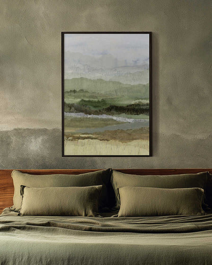 Layered Green Landscape