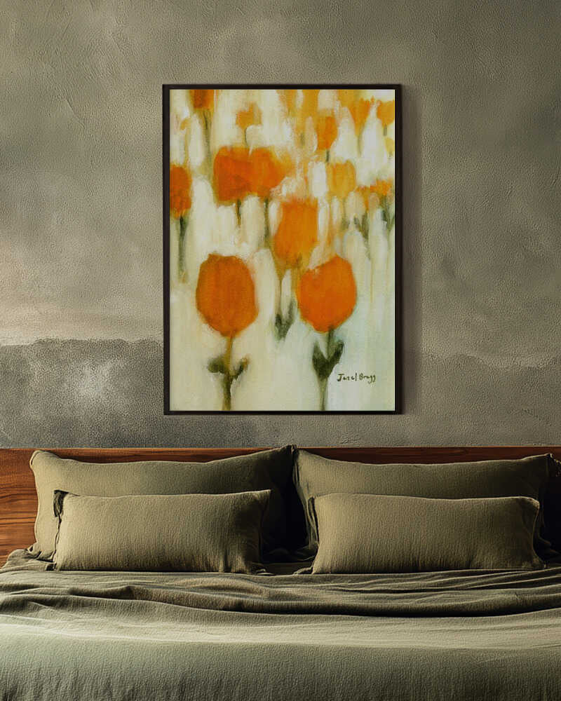 Warm Abstract Flowers