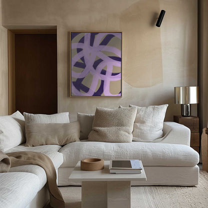 Intertwined Purple and Pink Loops