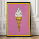 Pink Ice Cream Cone