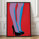 Stylish Pop Art Legs