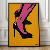 Pink Heels Pop Art
