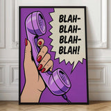 Blah Blah Retro Phone