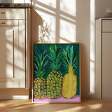Vibrant Tropical Pineapples