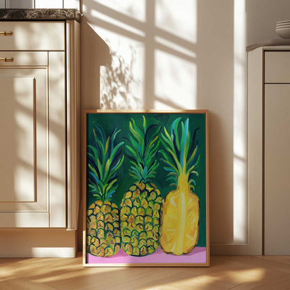 Vibrant Tropical Pineapples