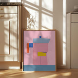 Colorful Geometric Coffee Pot