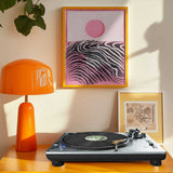 Pink Sun Abstract Horizon