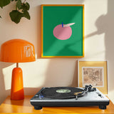 Minimalist Pink Apple
