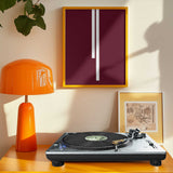 Maroon Abstract Lines