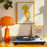 Golden Female Silhouette