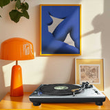 Serene Blue Figure