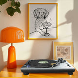 Whimsical Martini Dog