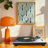 Vintage Tennis Rackets Pattern