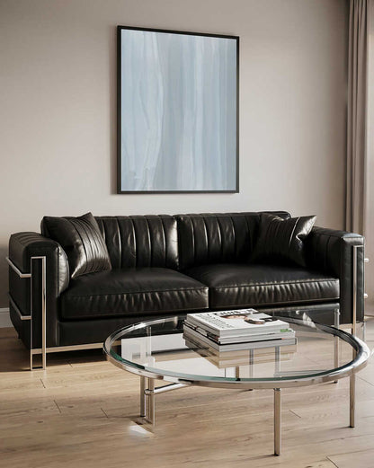 Blue Lines On A Pale Background