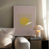 Minimalist Yellow Oval