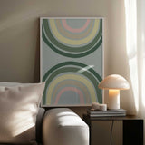 Muted Rainbow Shapes