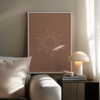 Minimalist Sun Outline