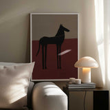 Abstract Black Horse