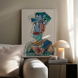 Abstract Cubist Portrait