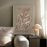 Serene Woman and Snake