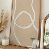 Flowing Beige Curves