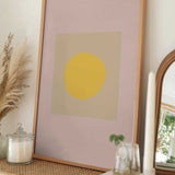 Minimalist Yellow Oval