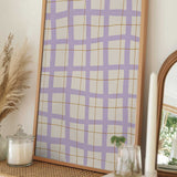 Soft Lavender Grid