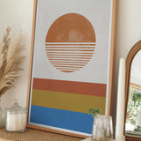 Striped Horizon Sun