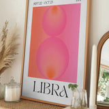 Pink Orange Libra Zodiac