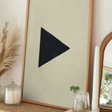 Black Geometric Triangle