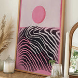 Pink Sun Abstract Horizon