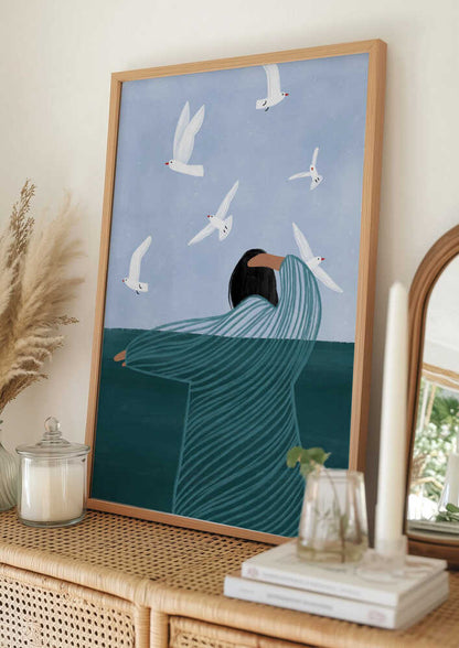Woman Embracing Freedom