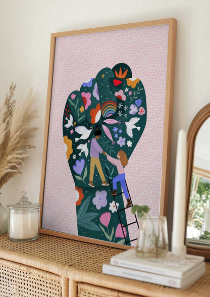 Empowering Floral Fist