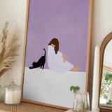 Girl and Cat
