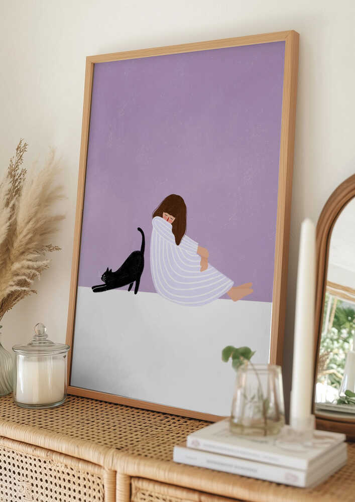 Girl and Cat