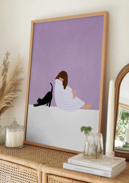 Girl and Cat