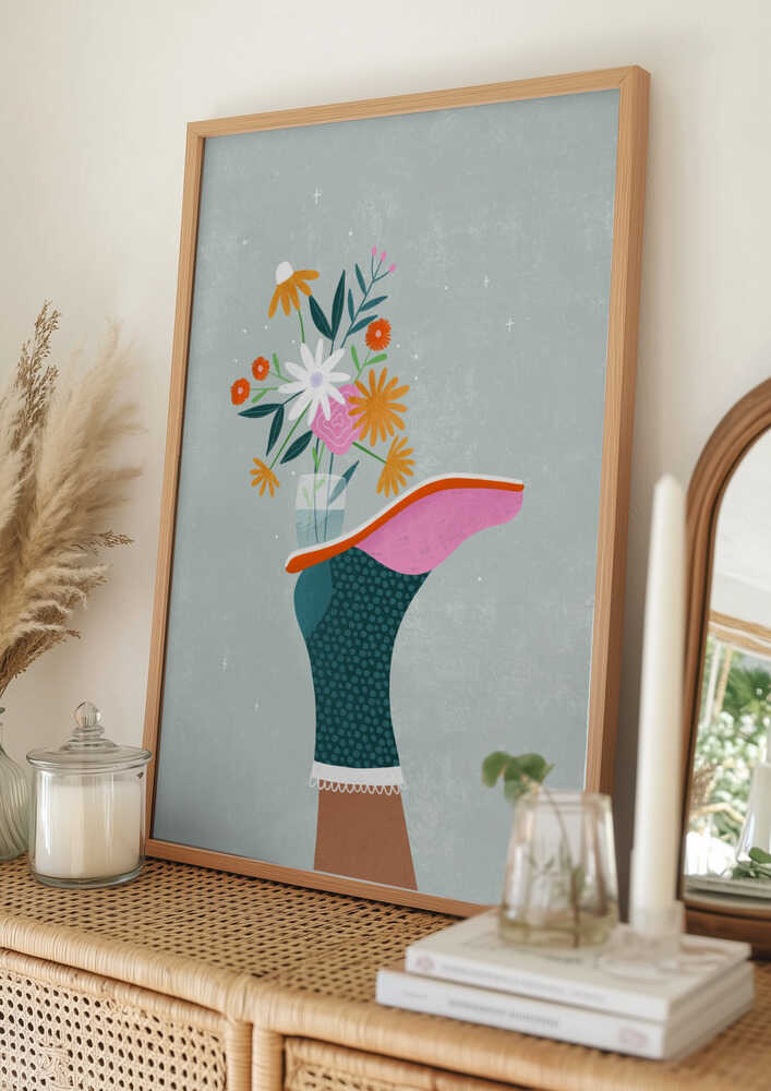 Flowers in a High Heel