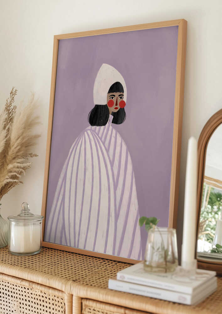 Whimsical Bonnet Woman