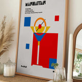 Manhattan Cocktail Abstract