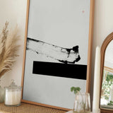 Dynamic Black Brushstroke