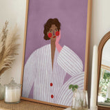 Dreamy Woman in Pajamas
